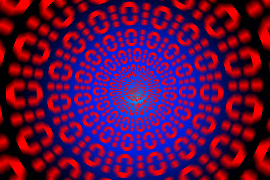 Binary Code, Optical Illusion, Rotation Wallpaper