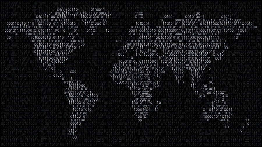 Binary Map Programming Wallpaper