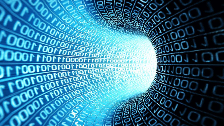 Binary Numbers In Swirl Wallpaper