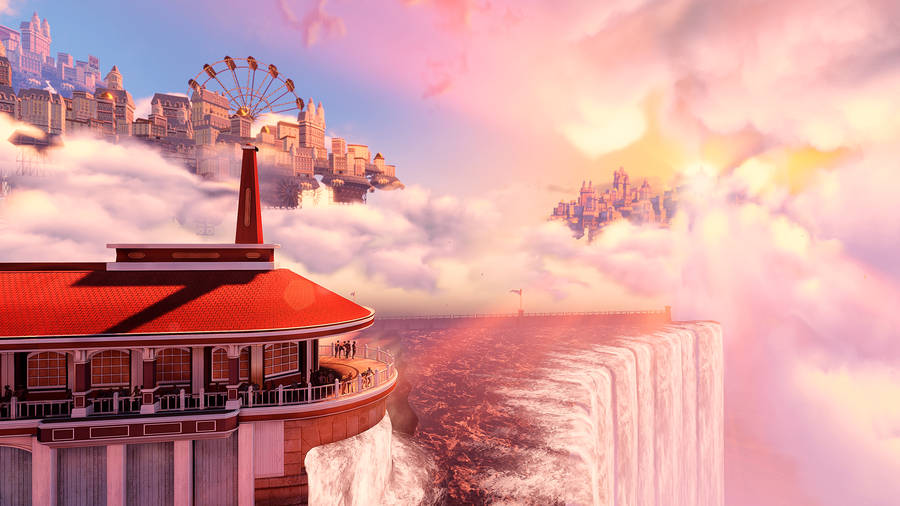 Bioshock Infinite Futuristic City Wallpaper