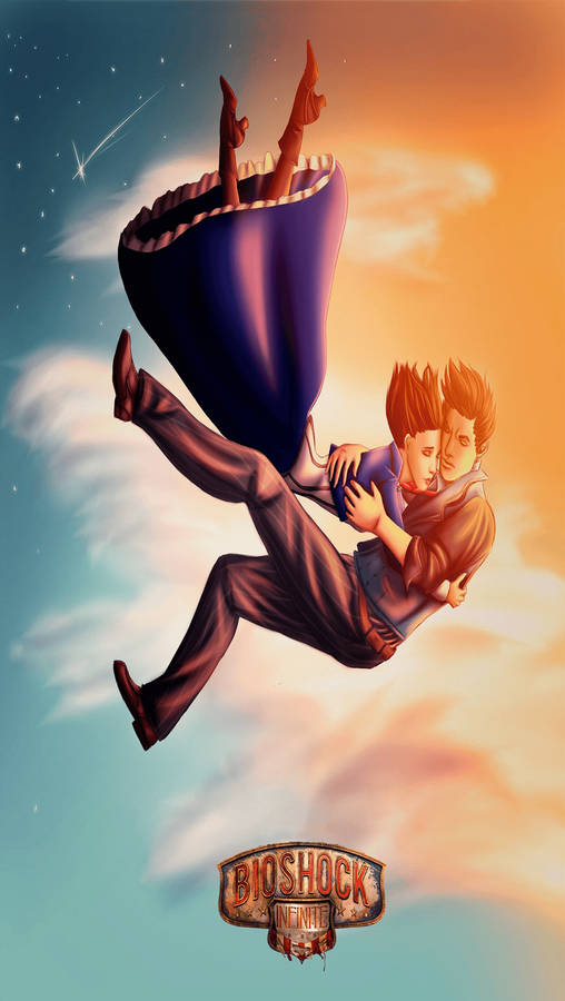 Bioshock Infinite Iphone Digital Drawing Wallpaper