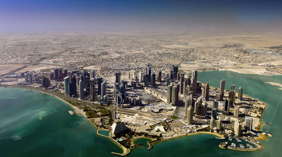 Bird's Eye Doha Wallpaper