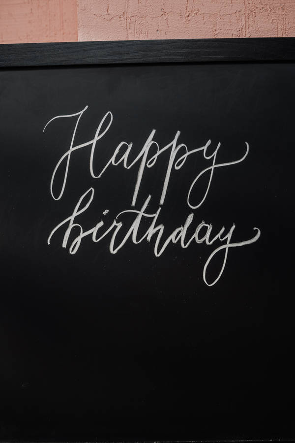 Birthday Text Board Wallpaper