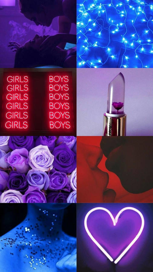 Bisexual Aesthetic Collage Wallpaper