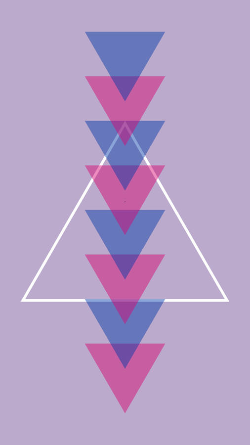 Bisexual Aesthetic Inverted Triangles Wallpaper