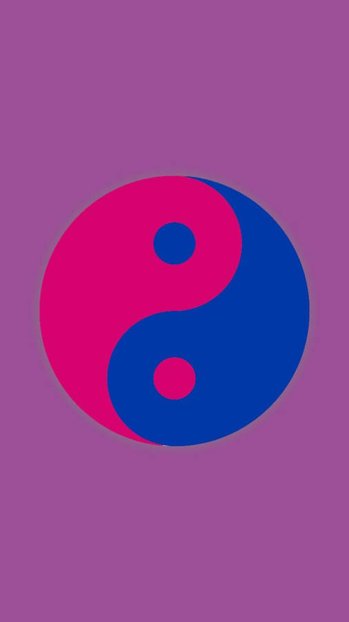 Bisexual Aesthetic Yin Yang Wallpaper