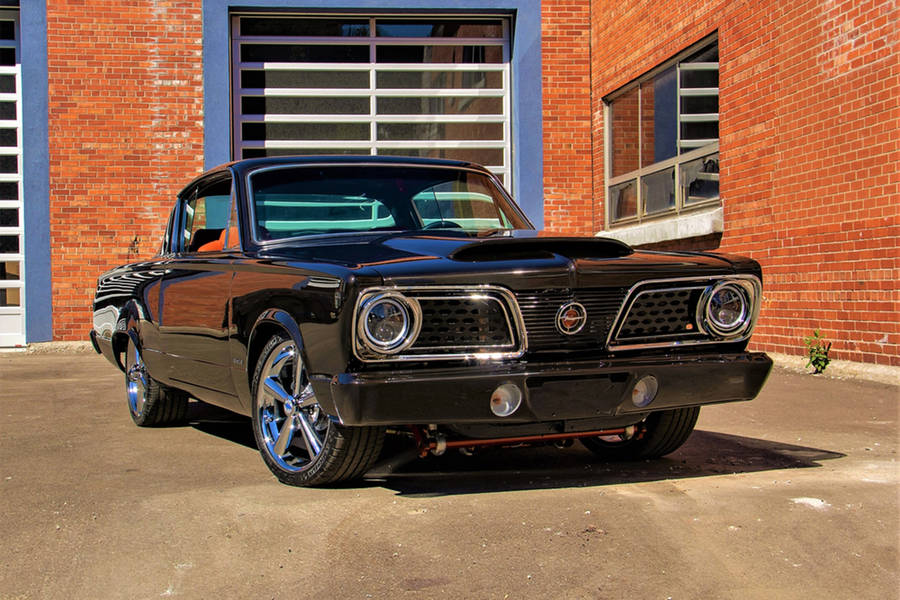 Black 1965 Plymouth Barracuda Wallpaper