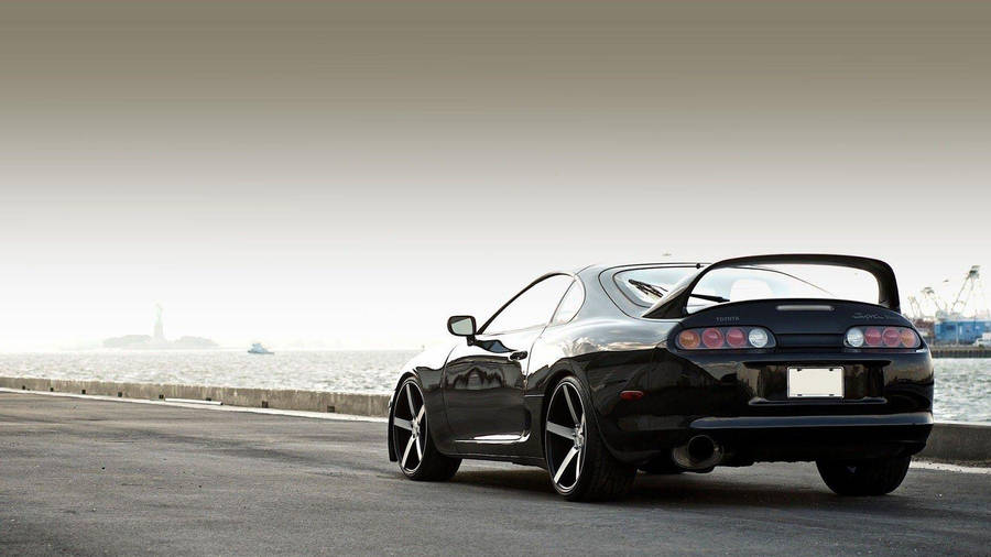 Black 1994 Toyota Supra Mk4 Wallpaper