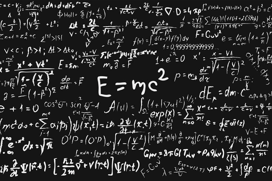 Black Aesthetic Physics Equation Wallpaper