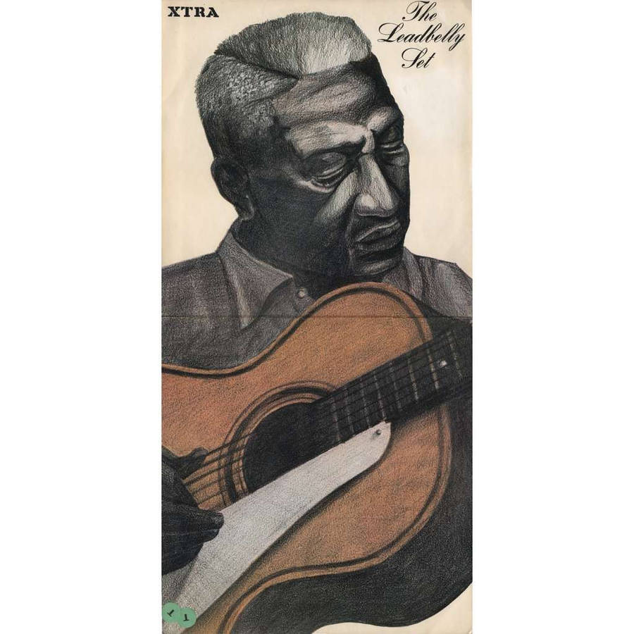 Black American Musician Leadbelly Digital Painting Wallpaper