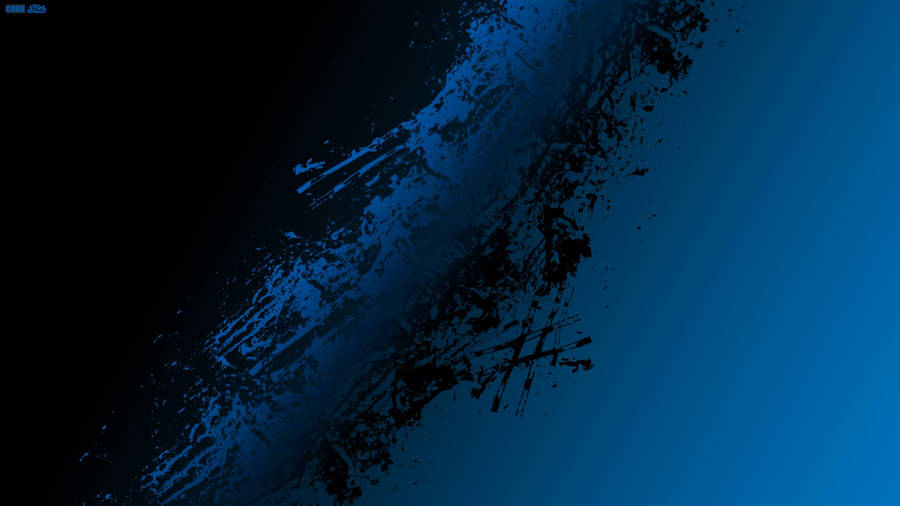 Black And Blue Abstract Art Wallpaper