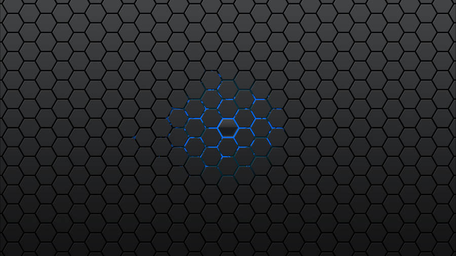 Black And Blue Honeycomb Backgrounds Wallpaper