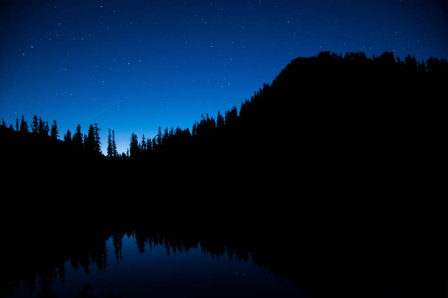 Black And Blue Landscape Wallpaper