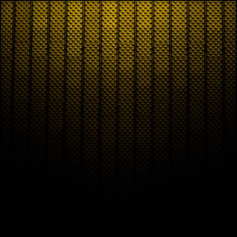 Black And Gold Engraved Metal Pattern Wallpaper