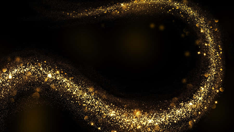Black And Gold Glitter On Hook Wallpaper