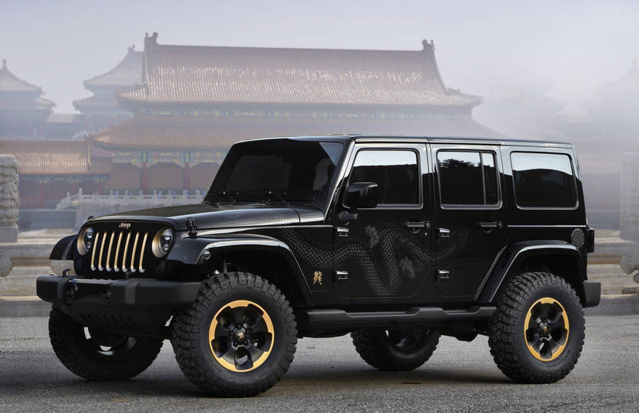 Black And Gold Jeep Wrangler Wallpaper