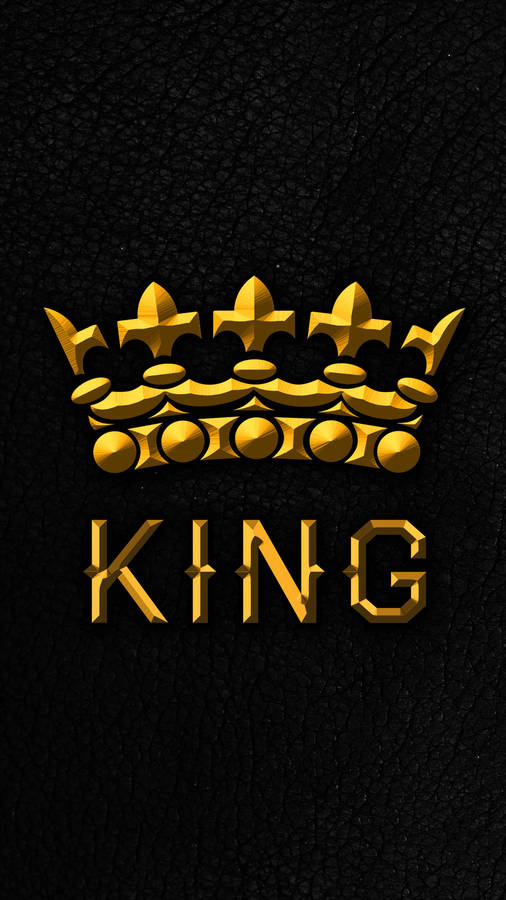 Black And Gold King Iphone Wallpaper