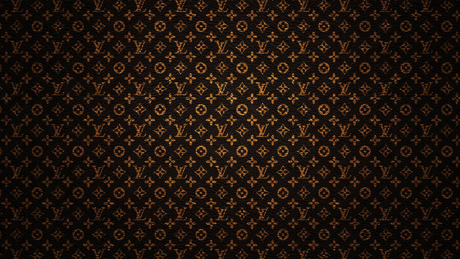 Black And Gold Louis Vuitton Pattern Wallpaper