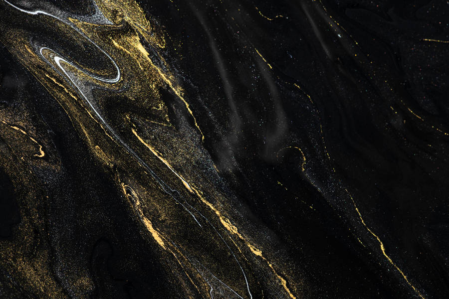 Black And Gold Marble Art Wallpaper