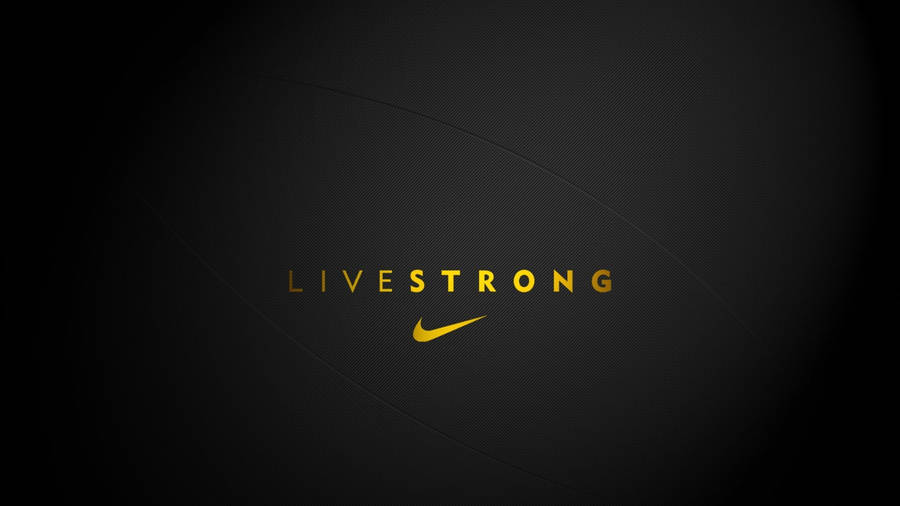 Black And Gold Nike Live Strong Wallpaper WallpapersOK