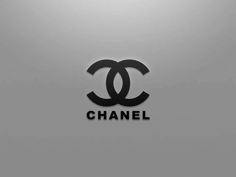 Black And Gray Chanel Logo Wallpaper