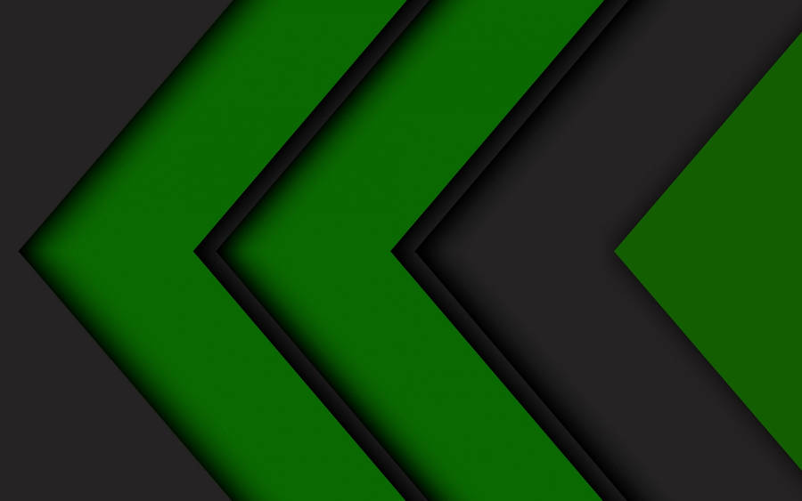 Black And Green Chevrons Wallpaper