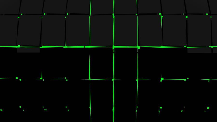 Black And Green Grid Pattern Wallpaper