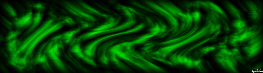 Black And Green Wavy Vertical Wallpaper