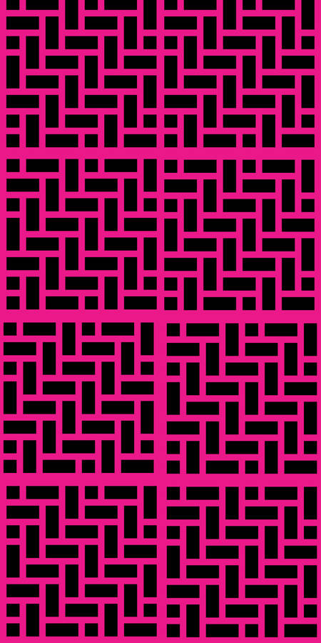 Black And Pink Aesthetic Herringbone Pattern Wallpaper