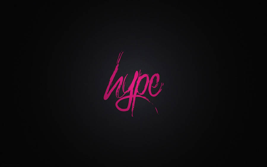 Black And Pink Aesthetic Hype Typography Wallpaper
