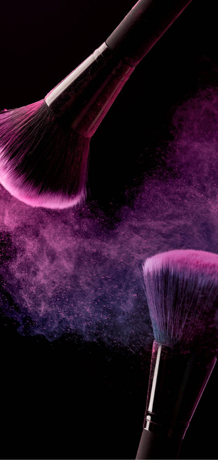 Black And Purple Aesthetic Makeup Wallpaper