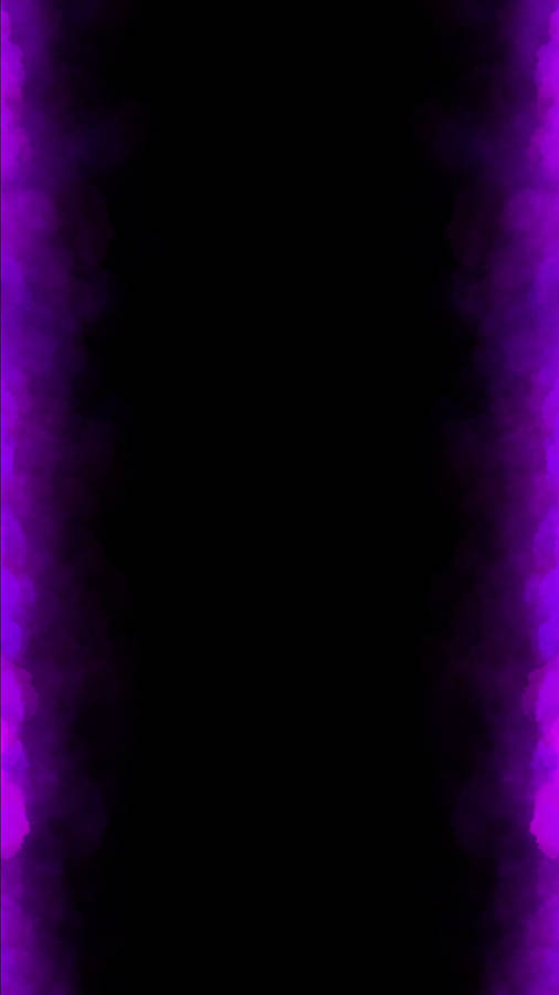 Black And Purple Aesthetic Outline Wallpaper