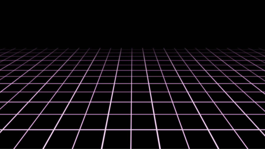 Black And Purple Horizon Grid Wallpaper