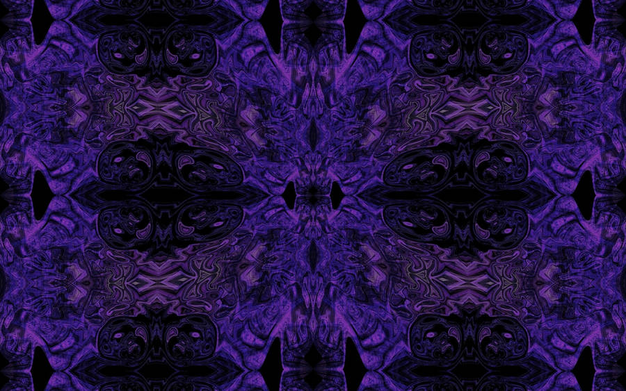 Black And Purple Kaleidoscope Wallpaper