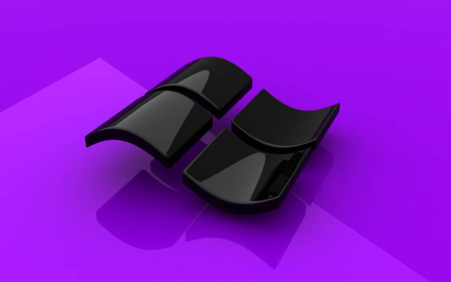 Black And Purple Windows Wallpaper