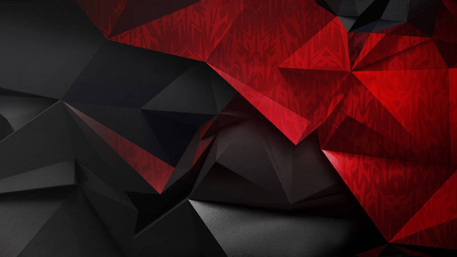 Black And Red Acer Predator Geometric Wallpaper