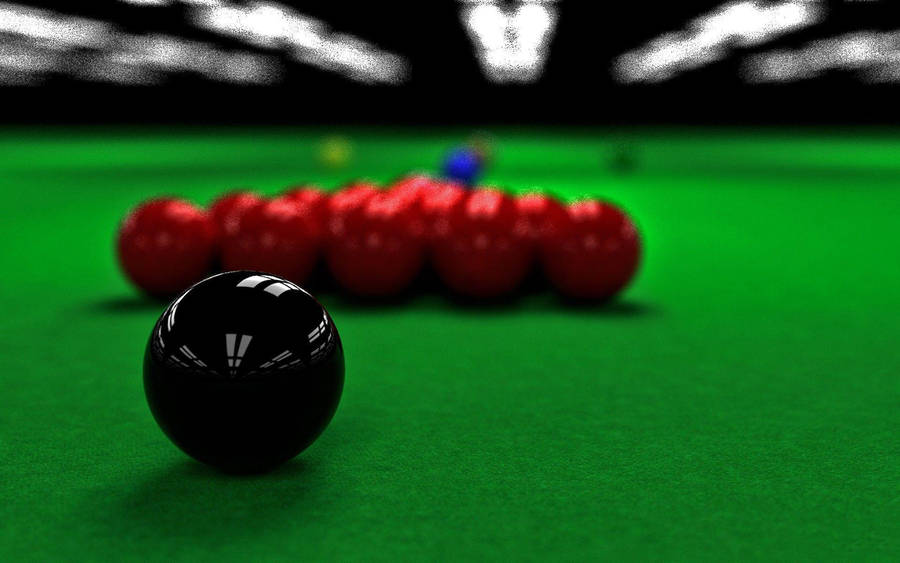 Black And Red Snooker Balls Wallpaper