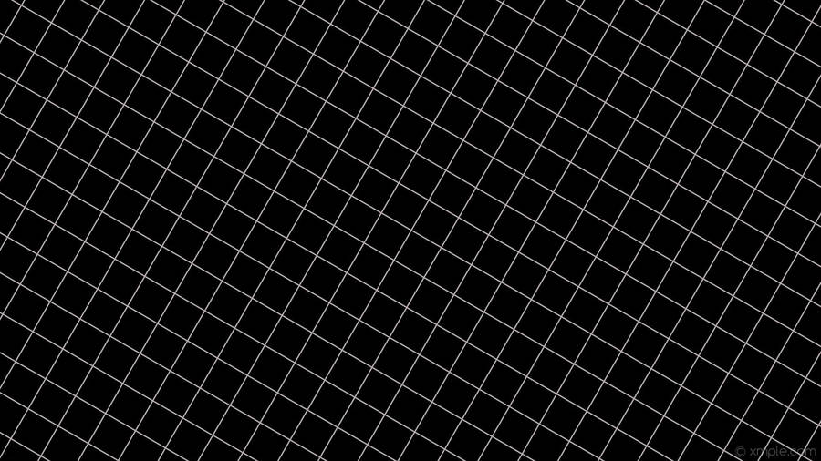 Black And White Aesthetic White Gridlines Wallpaper