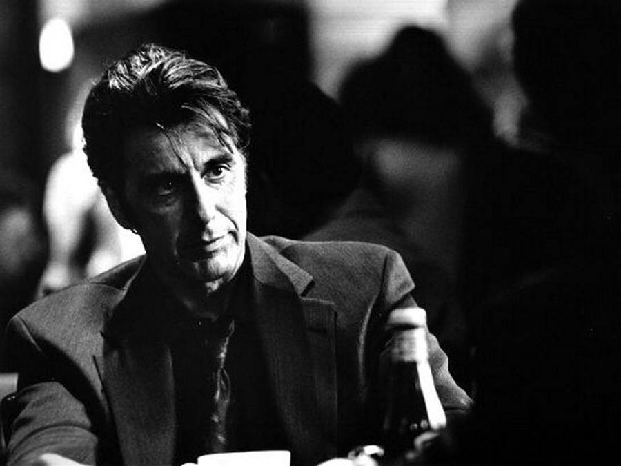 Black And White Al Pacino Male Face Wallpaper