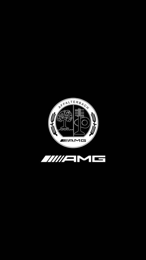 Black And White Amg Logo Wallpaper