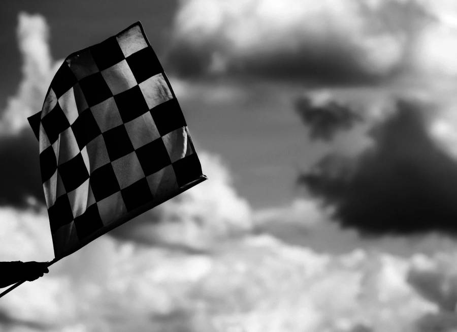 Black And White Checkered Flag Wallpaper