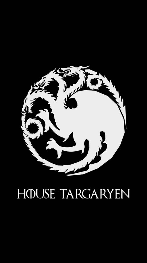 Black And White House Targaryen Wallpaper
