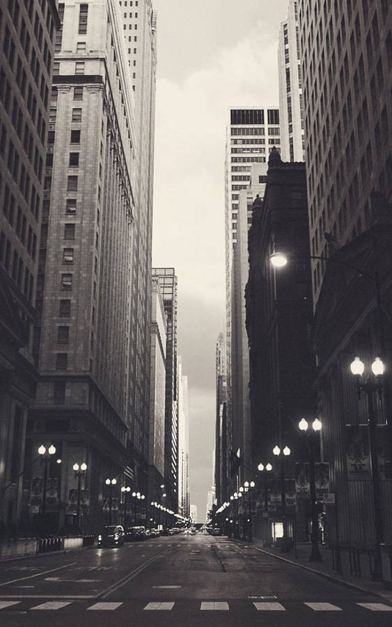 Black And White Iphone Street Wallpaper