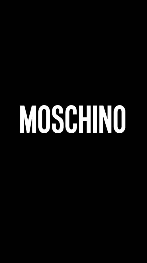 Black And White Moschino Wallpaper