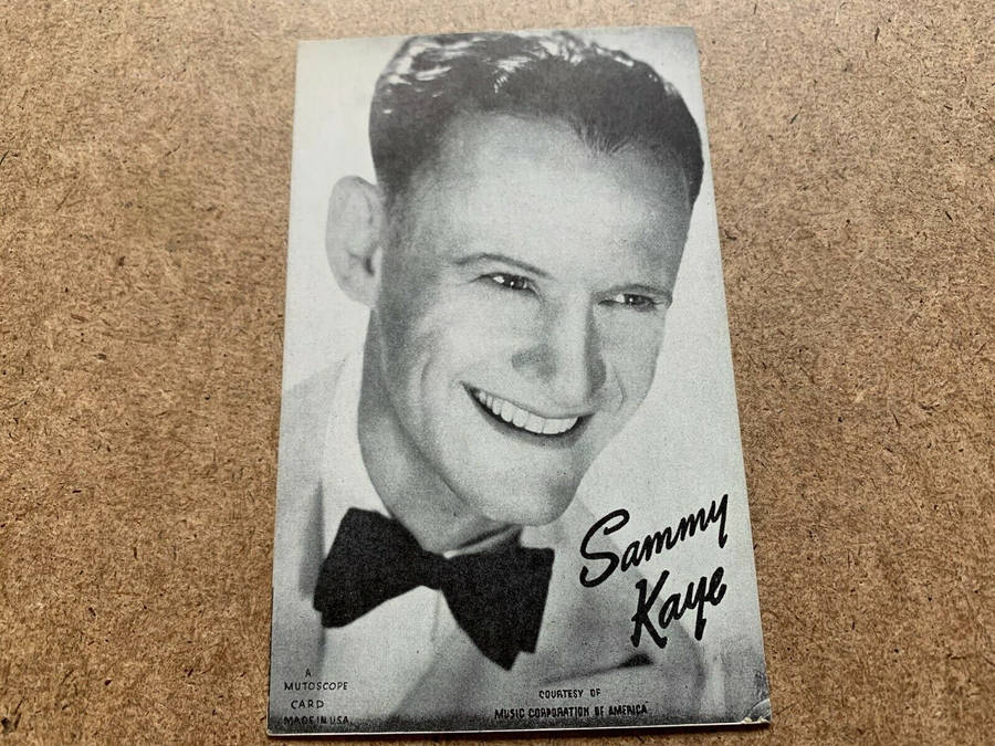 Black And White Portrait Of Renowned American Bandleader, Sammy Kaye Wallpaper