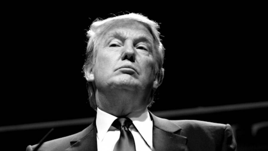 Black And White Proud Donald Trump Wallpaper