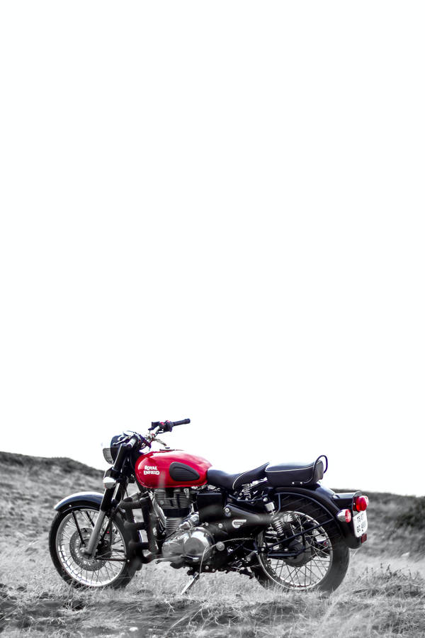 Black And White Red Bike Wallpaper