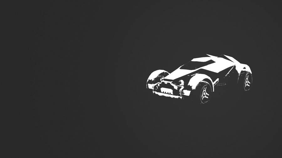 Black And White Rocket League Car Wallpaper
