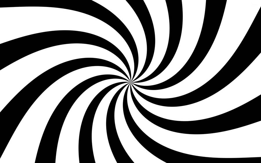 Black And White Spiral Pattern Wallpaper