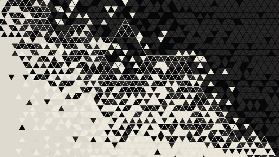 Black And White Triangles Backgrounds Wallpaper